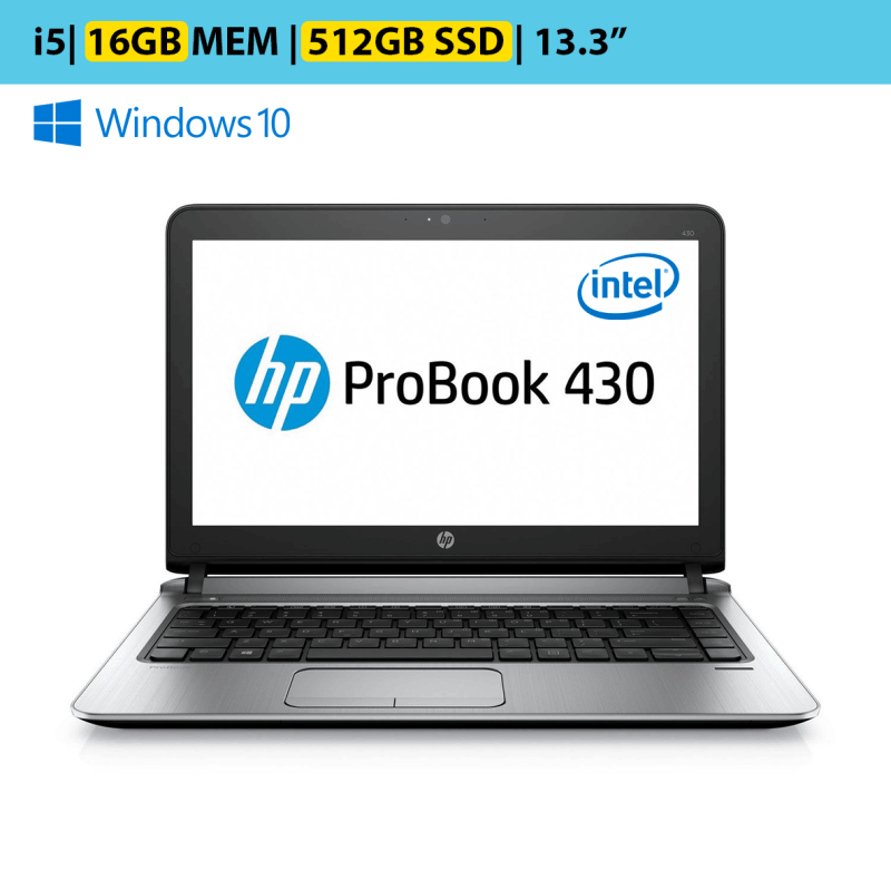 Portatil HP Probook 430 G3 - i5 6G 16GB-512SSD-13.3-W10 REF